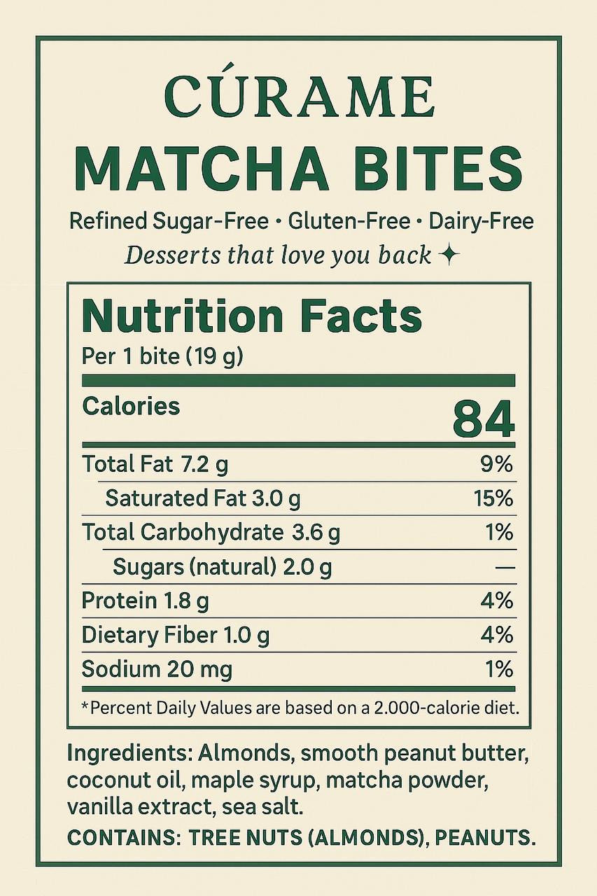 Curame Matcha Bites
